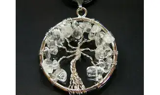 Tree of Life pendant Rock Crystal