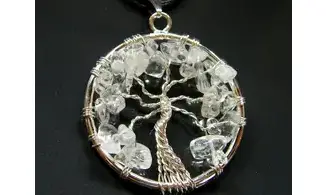 Tree of Life pendant Rock Crystal