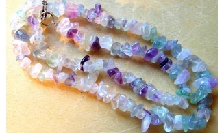 Rainbow Fluorite Chips Necklace