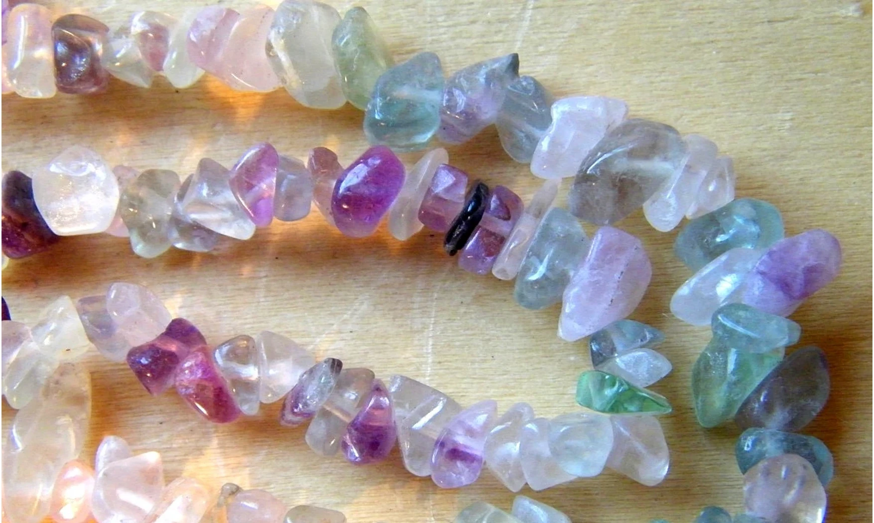 Rainbow Fluorite Chips Necklace