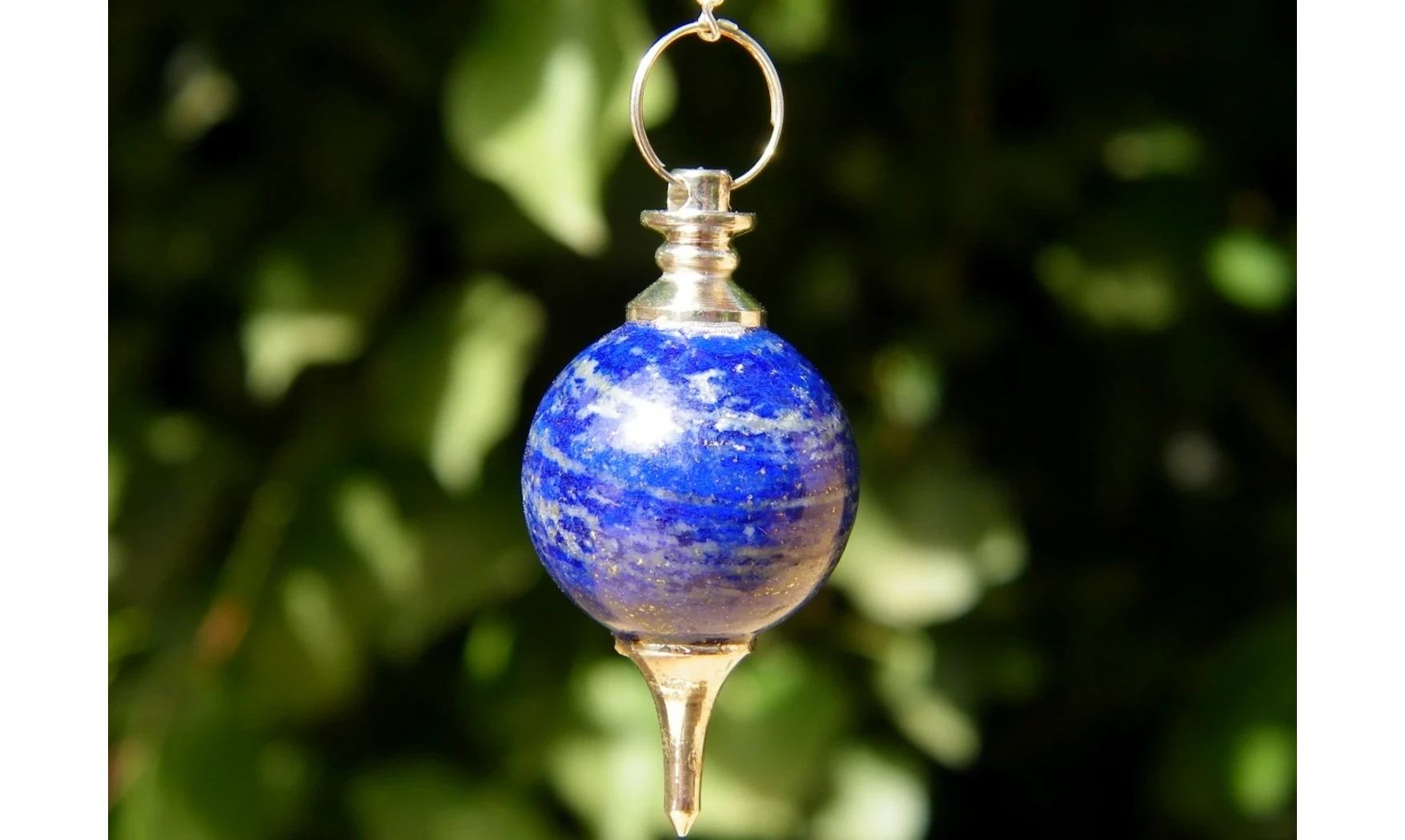 Lapis lazuli pierre pendule sphère