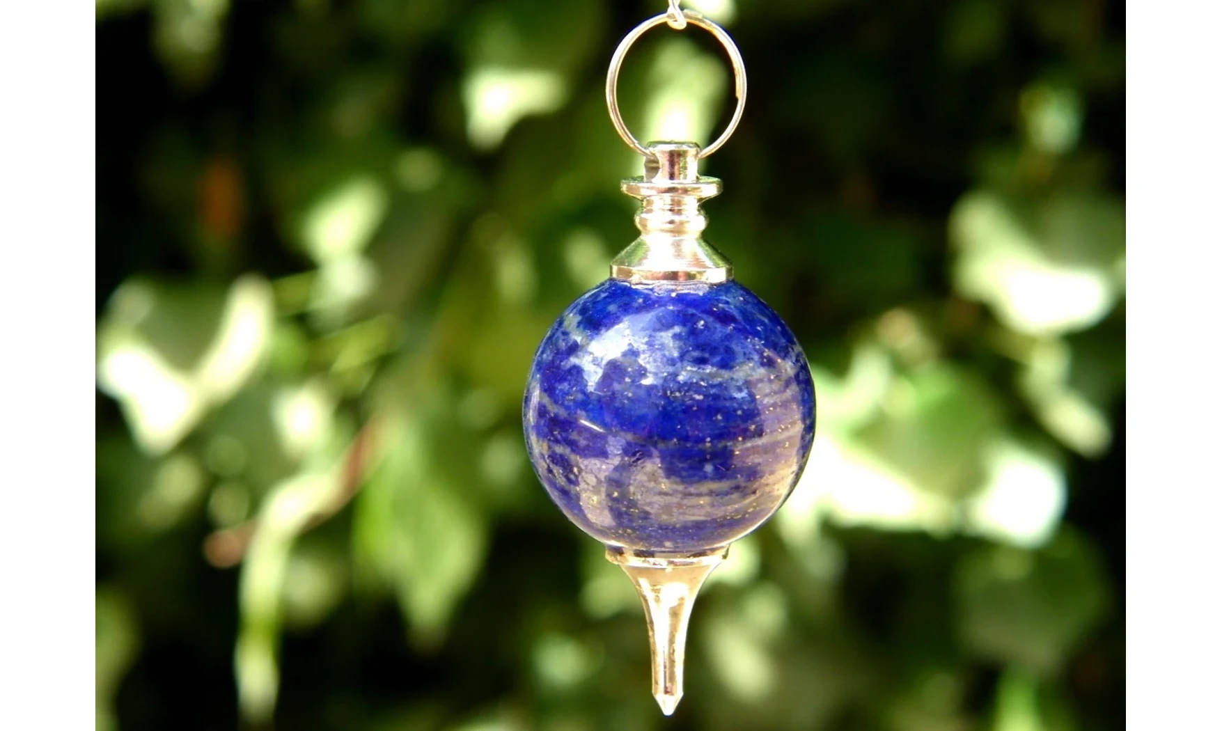 Lapis lazuli pierre pendule sphère