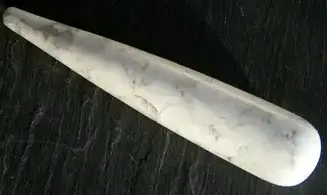 Howlite White (Magnesite) Massage Wand