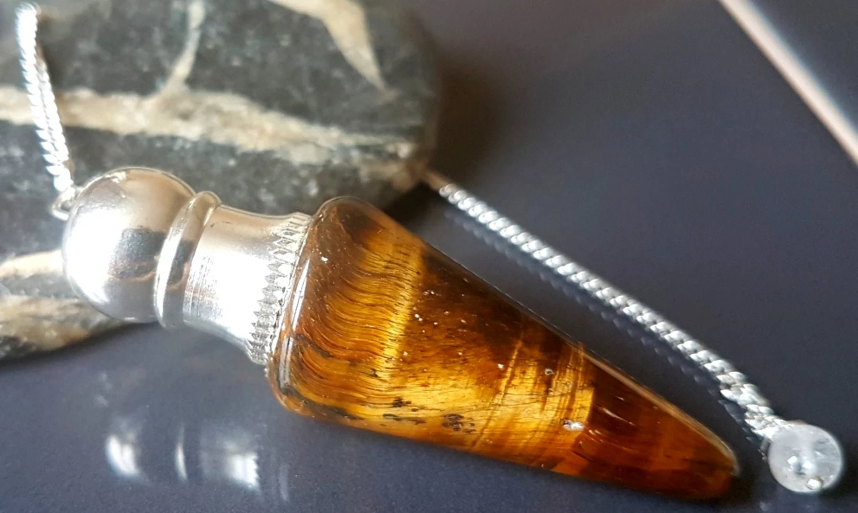Tiger Eye cone pendulum