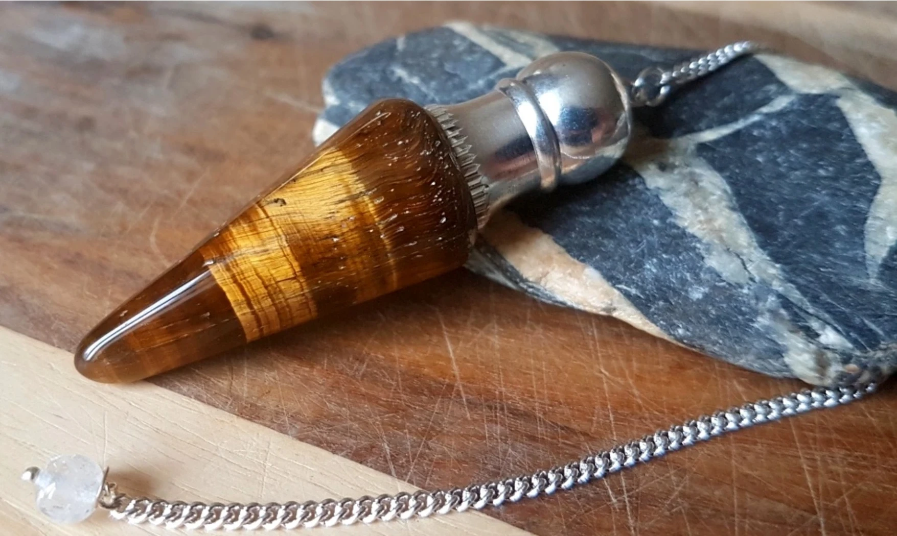 Tiger Eye cone pendulum