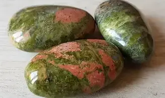 Unakite large tumbled stone