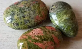 Unakite large tumbled stone