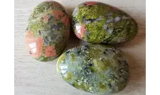 Unakite large tumbled stone