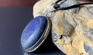 Lapis lazuli pendentif & Argent 6