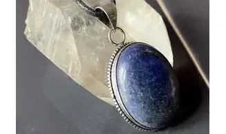 Lapis lazuli pendentif & Argent 6