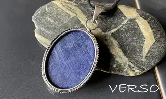 Lapis lazuli pendentif & Argent 6