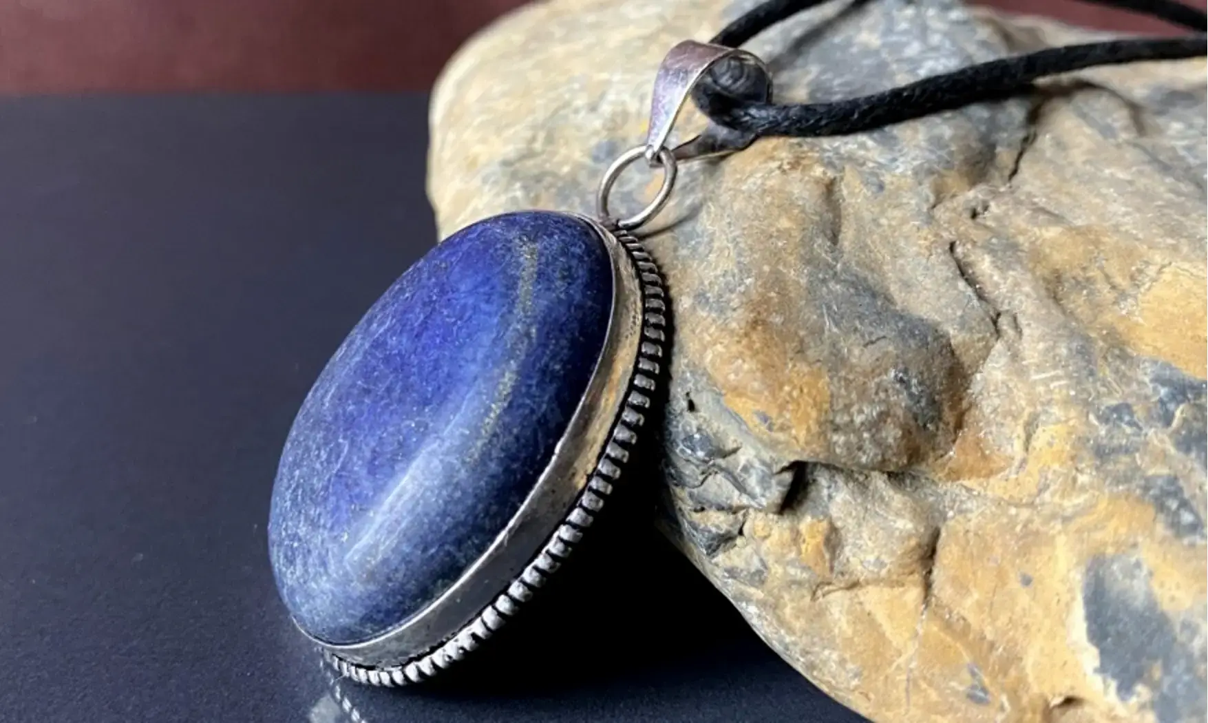 Lapis lazuli pendentif & Argent 6