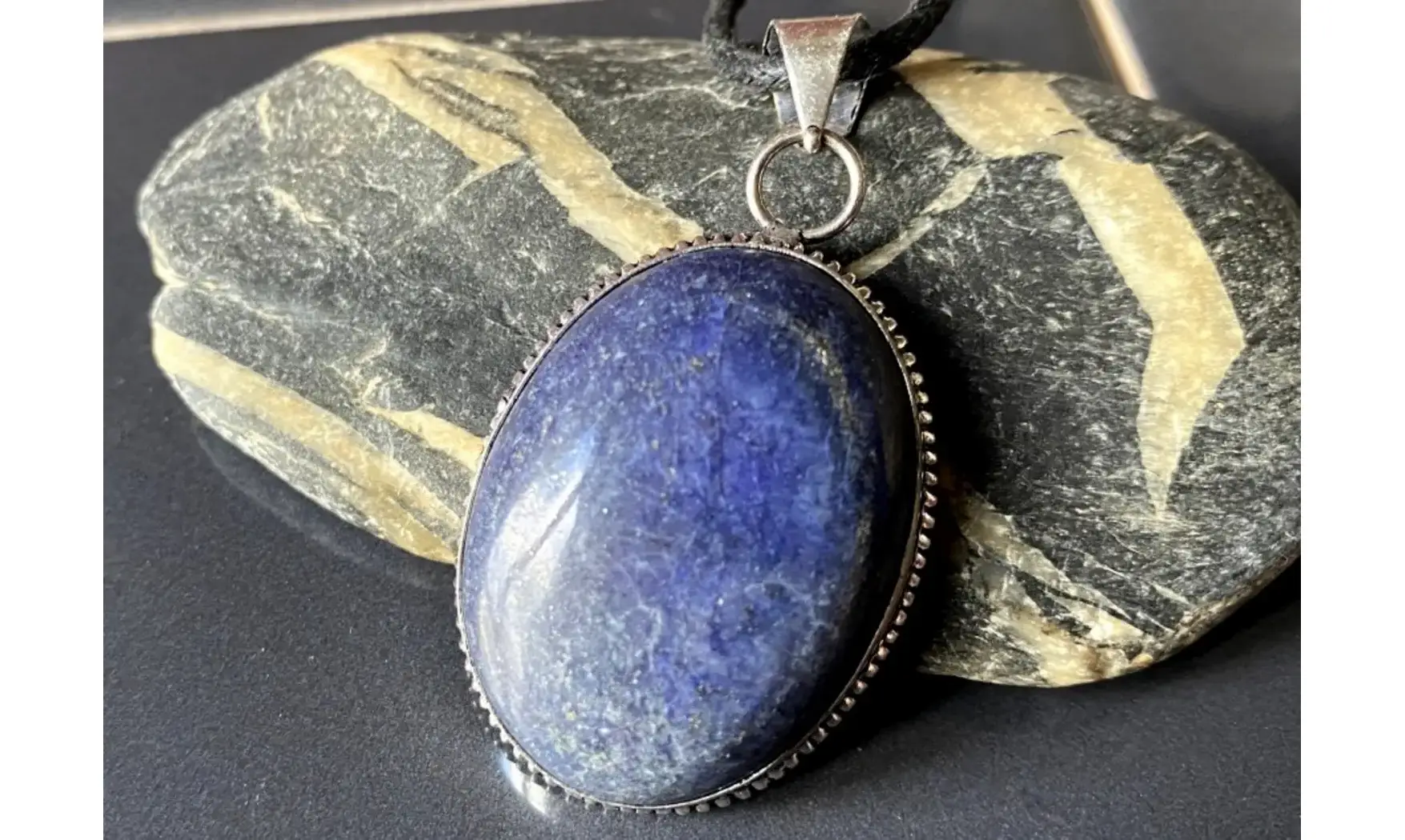 Lapis lazuli pendentif & Argent 6