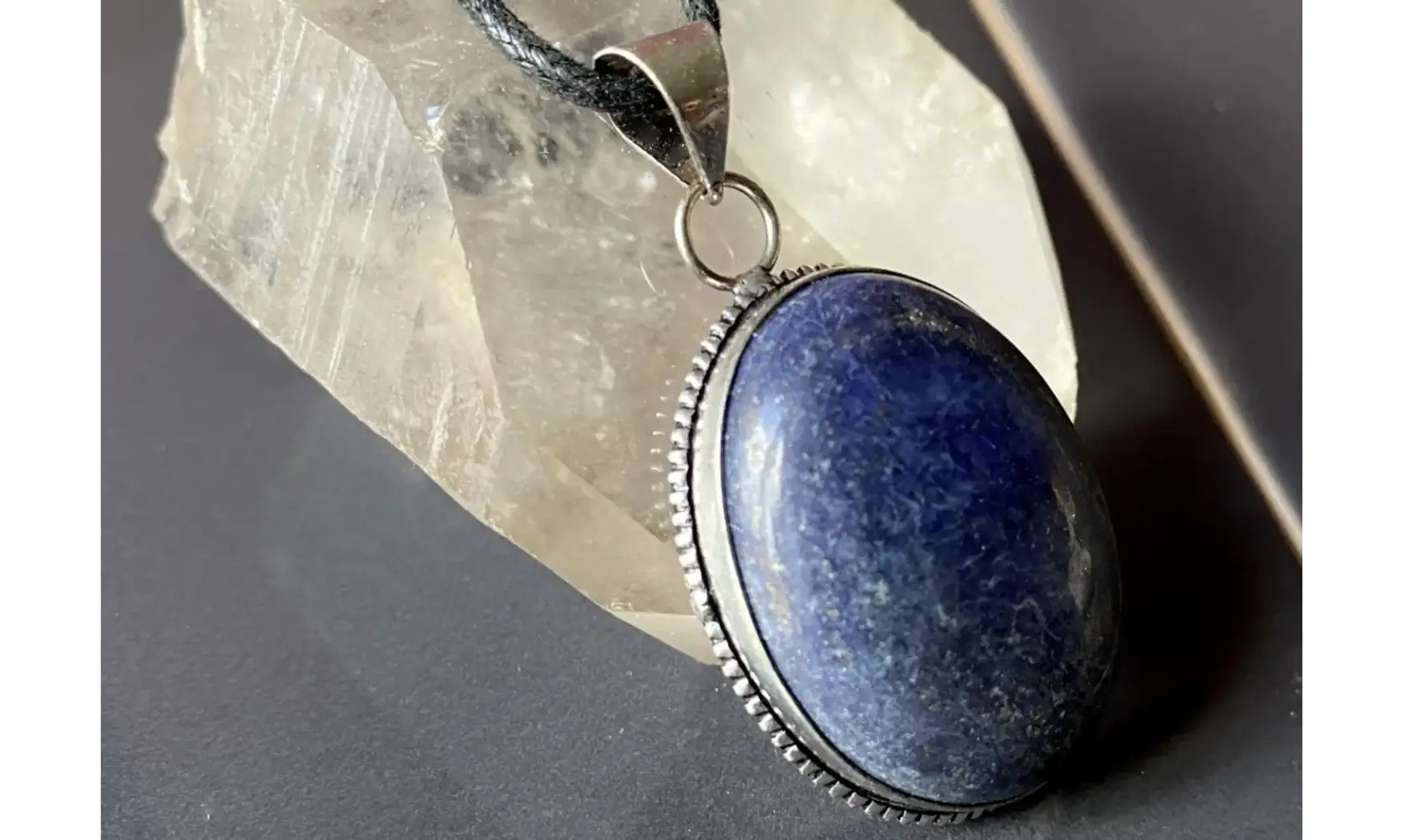 Lapis lazuli pendentif & Argent 6