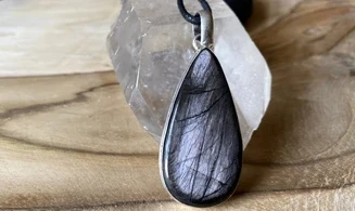 Gold Sheen Obsidian & 925 Silver plated