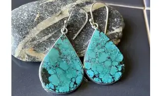 Turquoise pierre BO Argent
