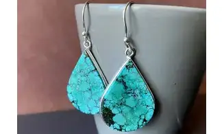 Turquoise pierre BO Argent