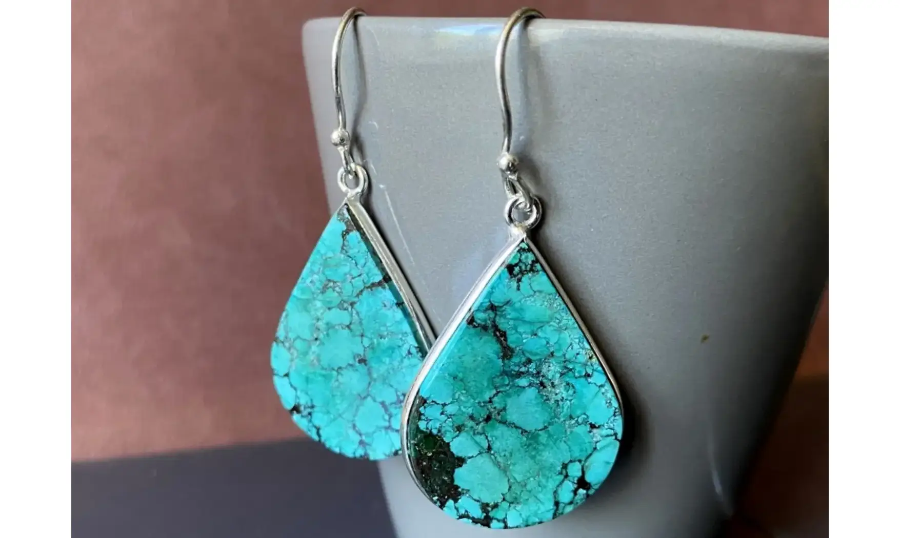 Turquoise pierre BO Argent