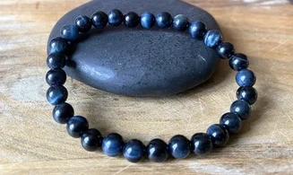 Hawk's eye Round beads bracelet