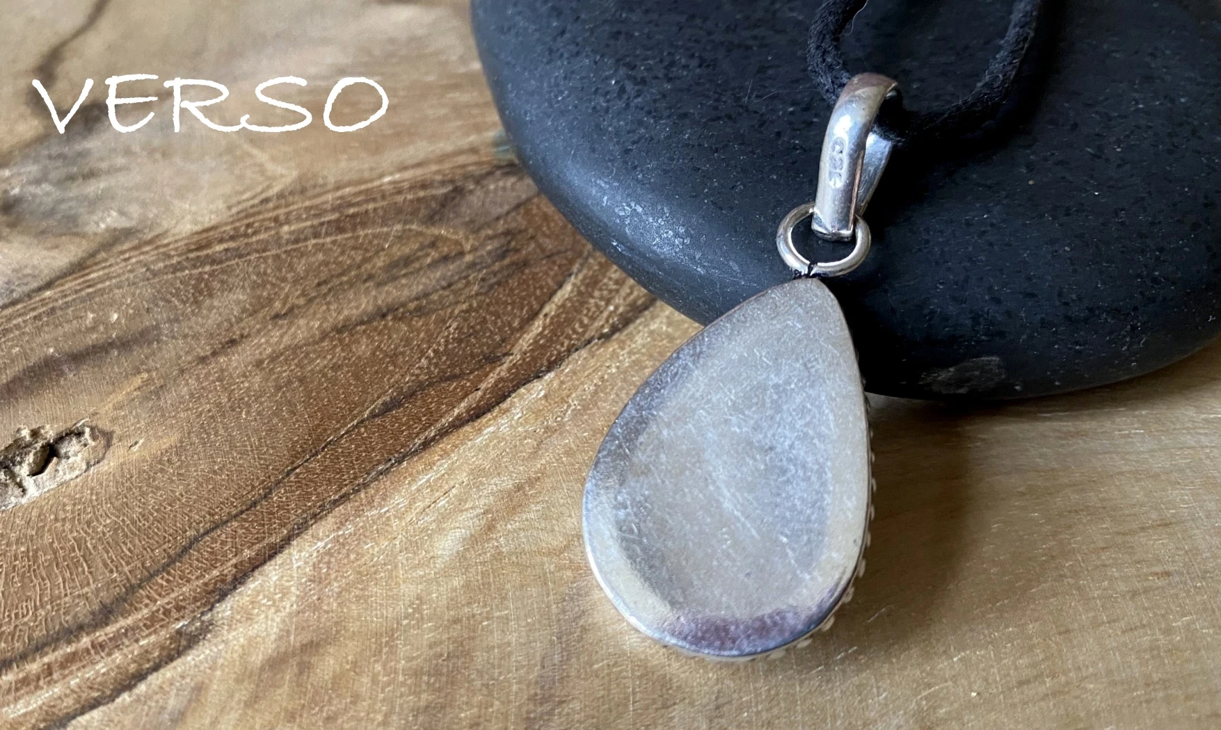 Pierre de Lune pendentif & Argent 6