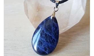 Sodalite Palm stone pendant 3