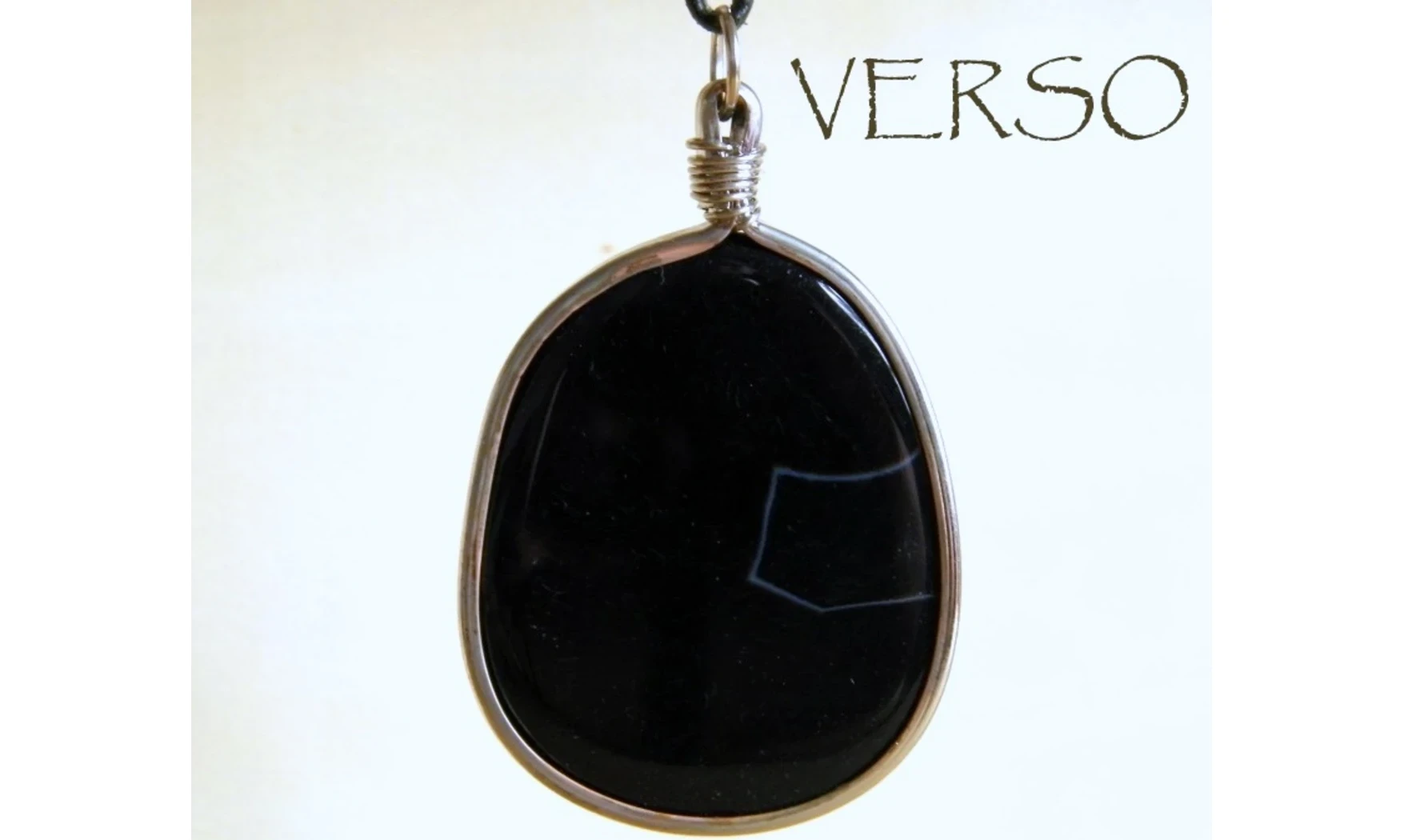 Agate 5 Galet pierre pendentif