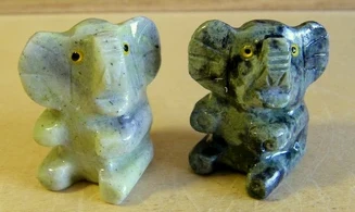 Éléphant pierre Serpentine