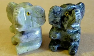 Éléphant pierre Serpentine