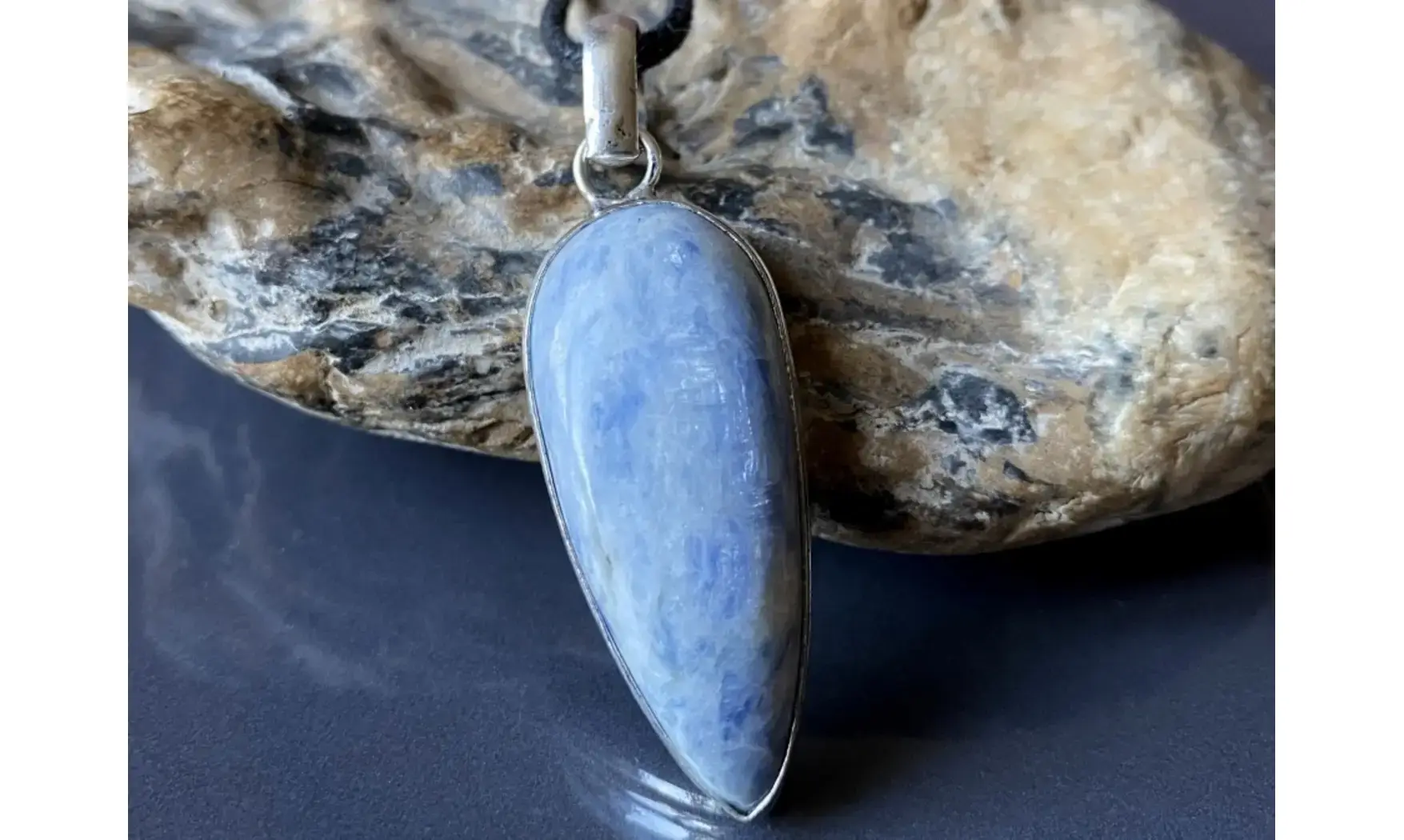 Cyanite pendentif & Argent