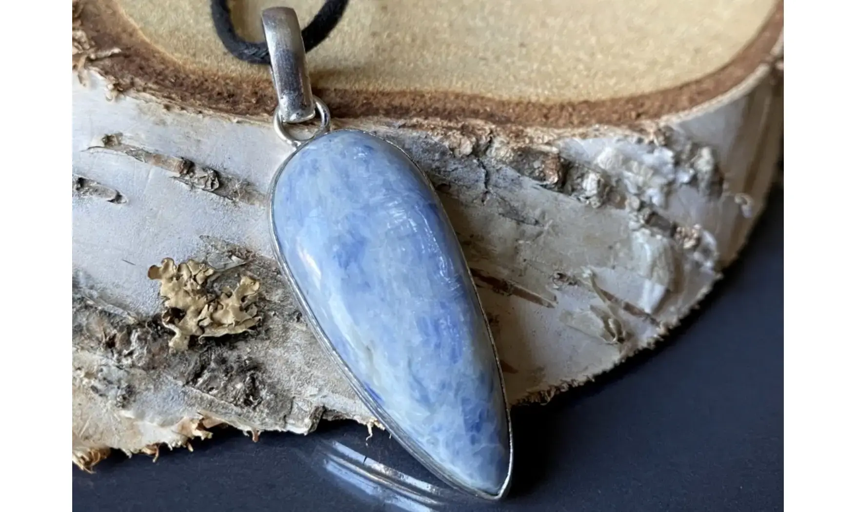 Cyanite pendentif & Argent