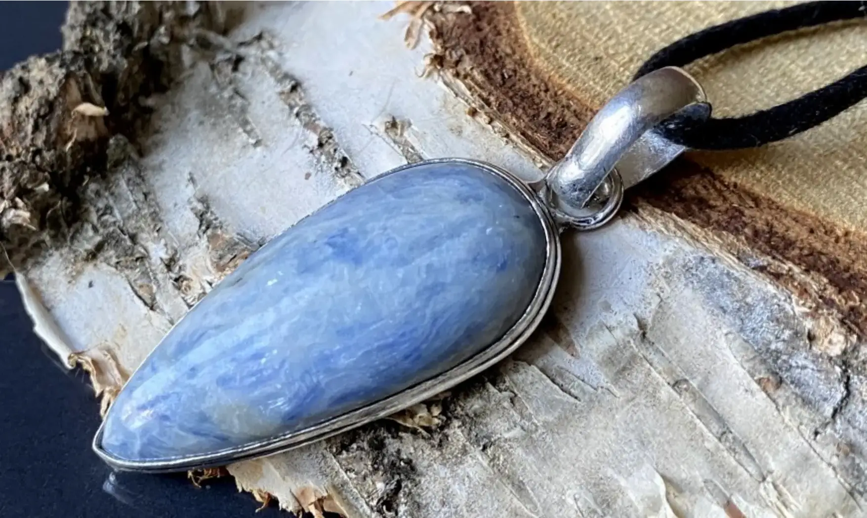 Cyanite pendentif & Argent