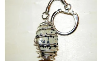 Dalmation Jasper Key-rings