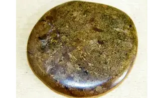 Bronzite Galet pierre plate