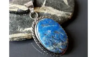 Lapis lazuli pendentif & Argent 1