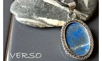 Lapis lazuli pendentif & Argent 1