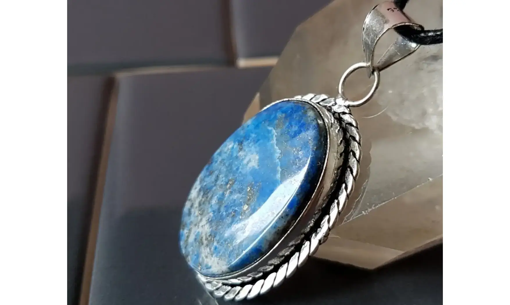 Lapis lazuli pendentif & Argent 1