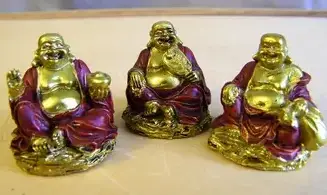 Petit Bouddha rieur Doré