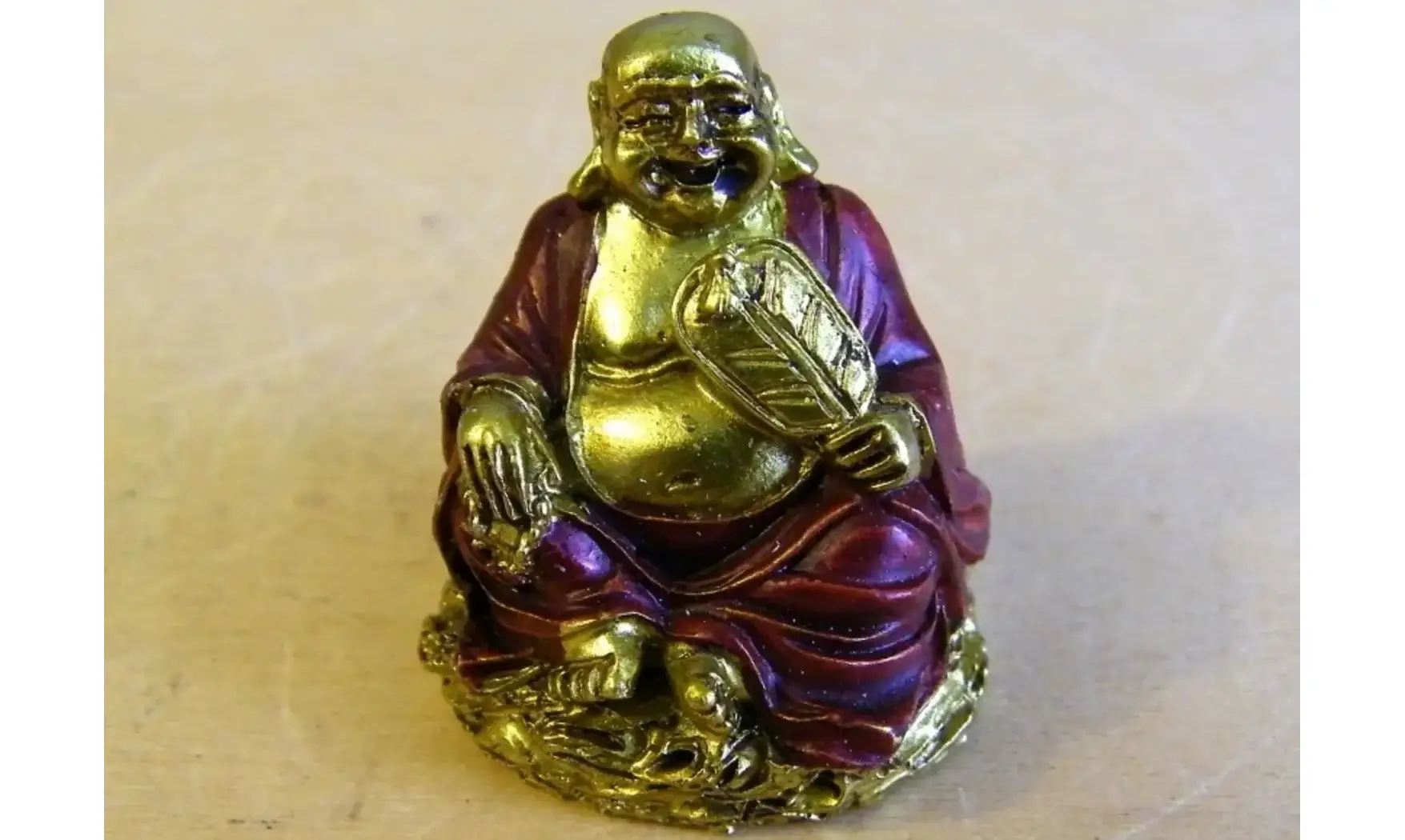 Petit Bouddha rieur Doré