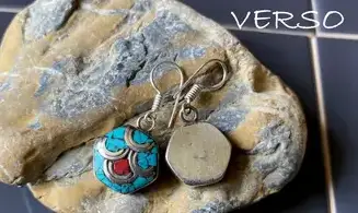 Turquoise Corail BO Tibétaine Argent