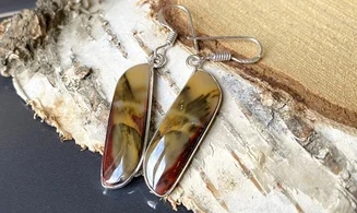 Mookaite Jasper 925 Silver plated