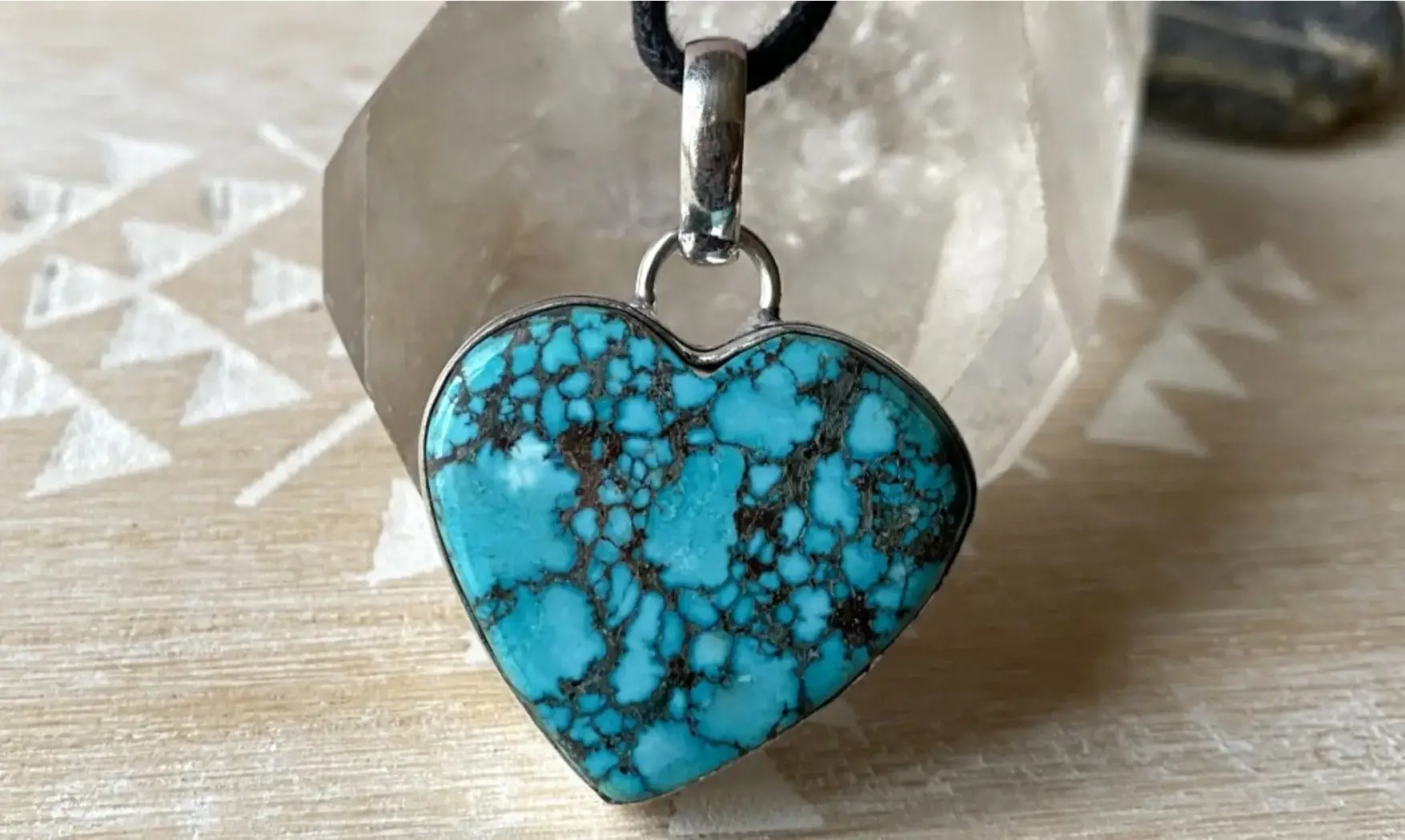 Turquoise pierre pendentif & Argent
