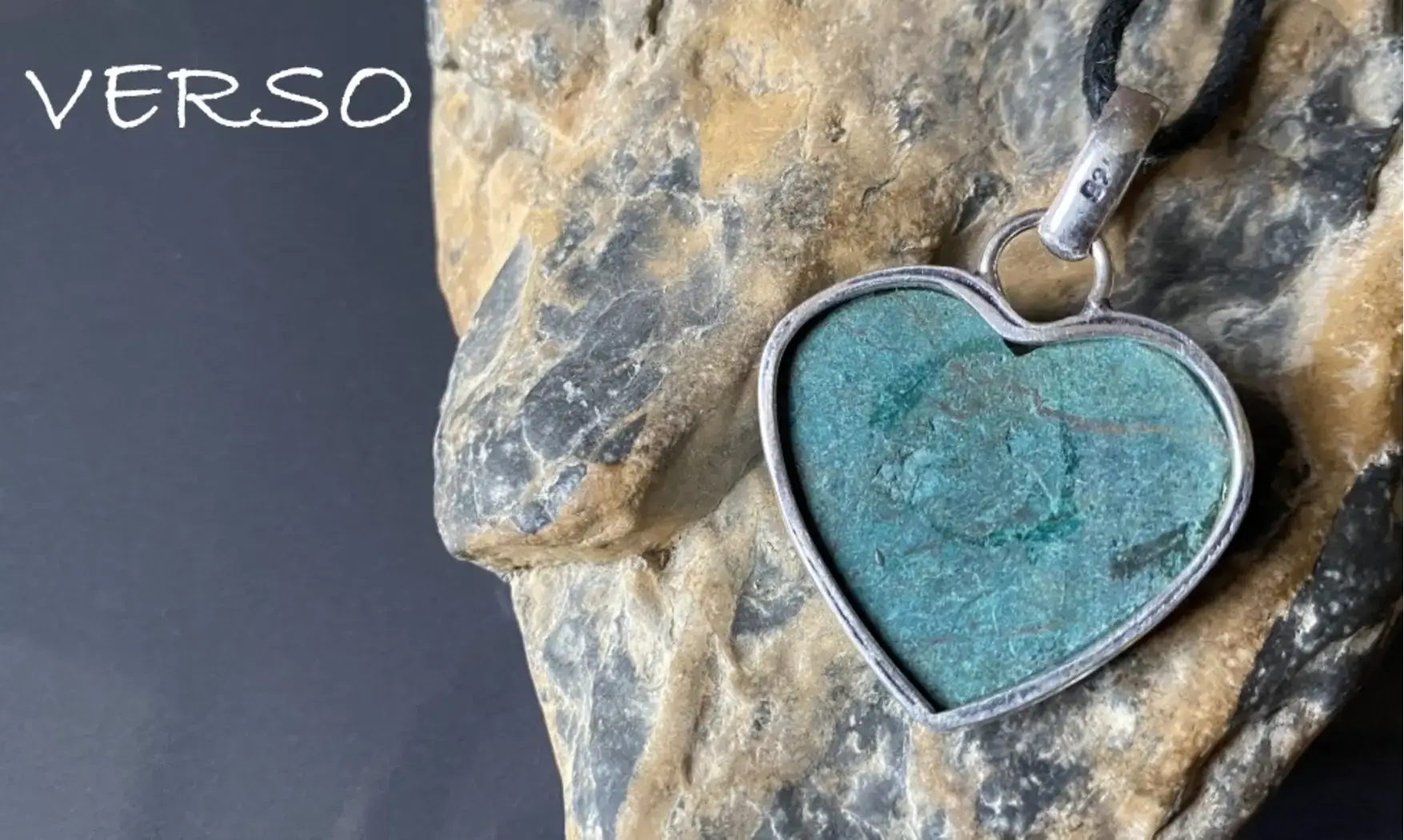 Turquoise pierre pendentif & Argent