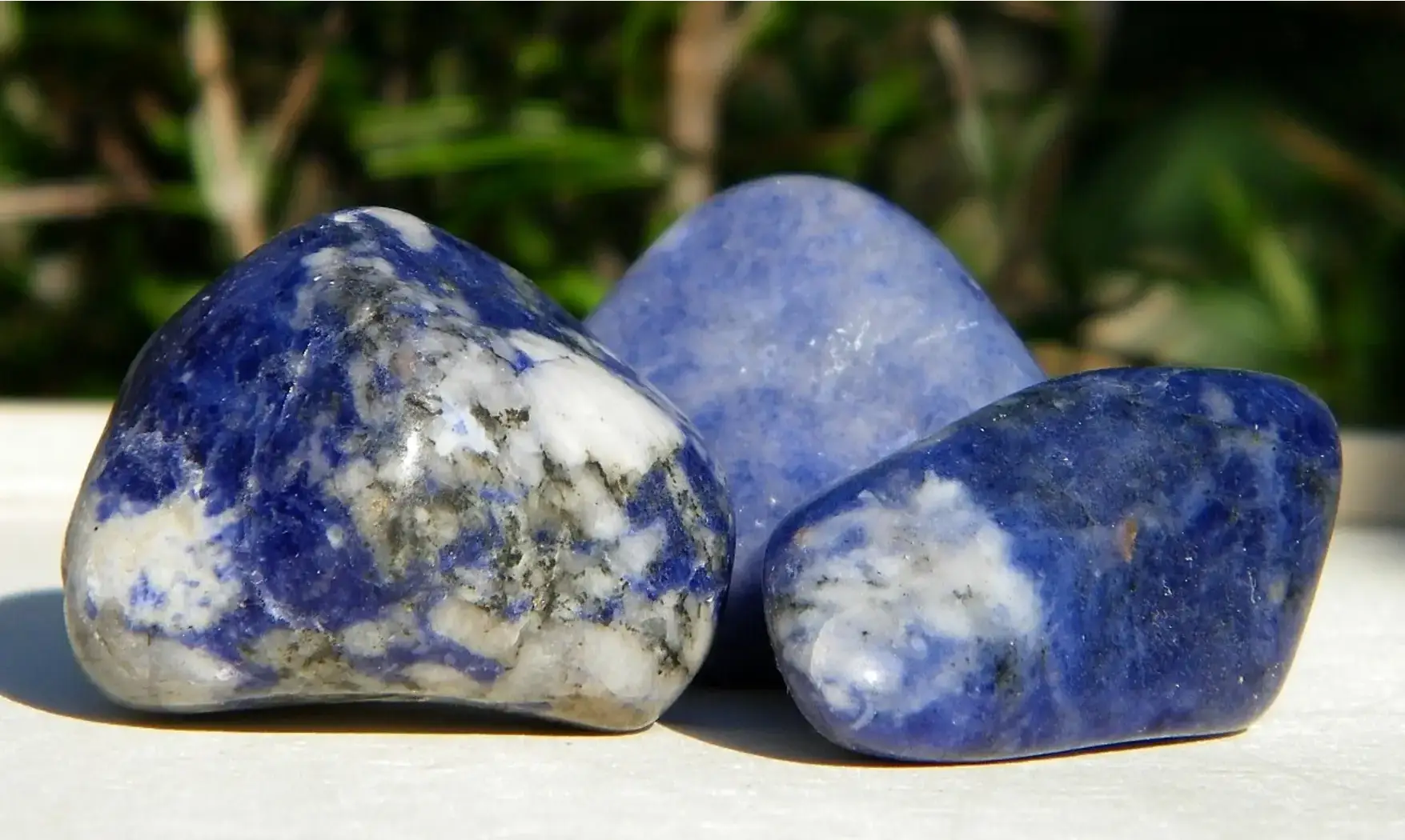 Sodalite Galet pierre roulée