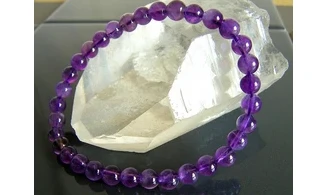 Améthyste pierres Boules bracelet