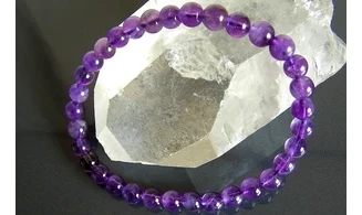 Améthyste pierres Boules bracelet