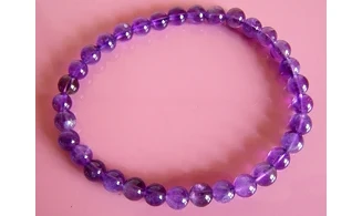 Améthyste pierres Boules bracelet
