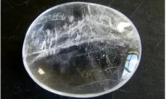 Rock Crystal Palm Stone