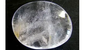 Cristal de roche Galet pierre plate