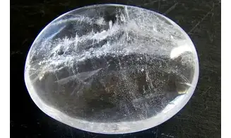 Cristal de roche Galet pierre plate