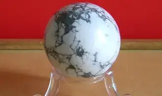 Howlite White (Magnesite) Sphere